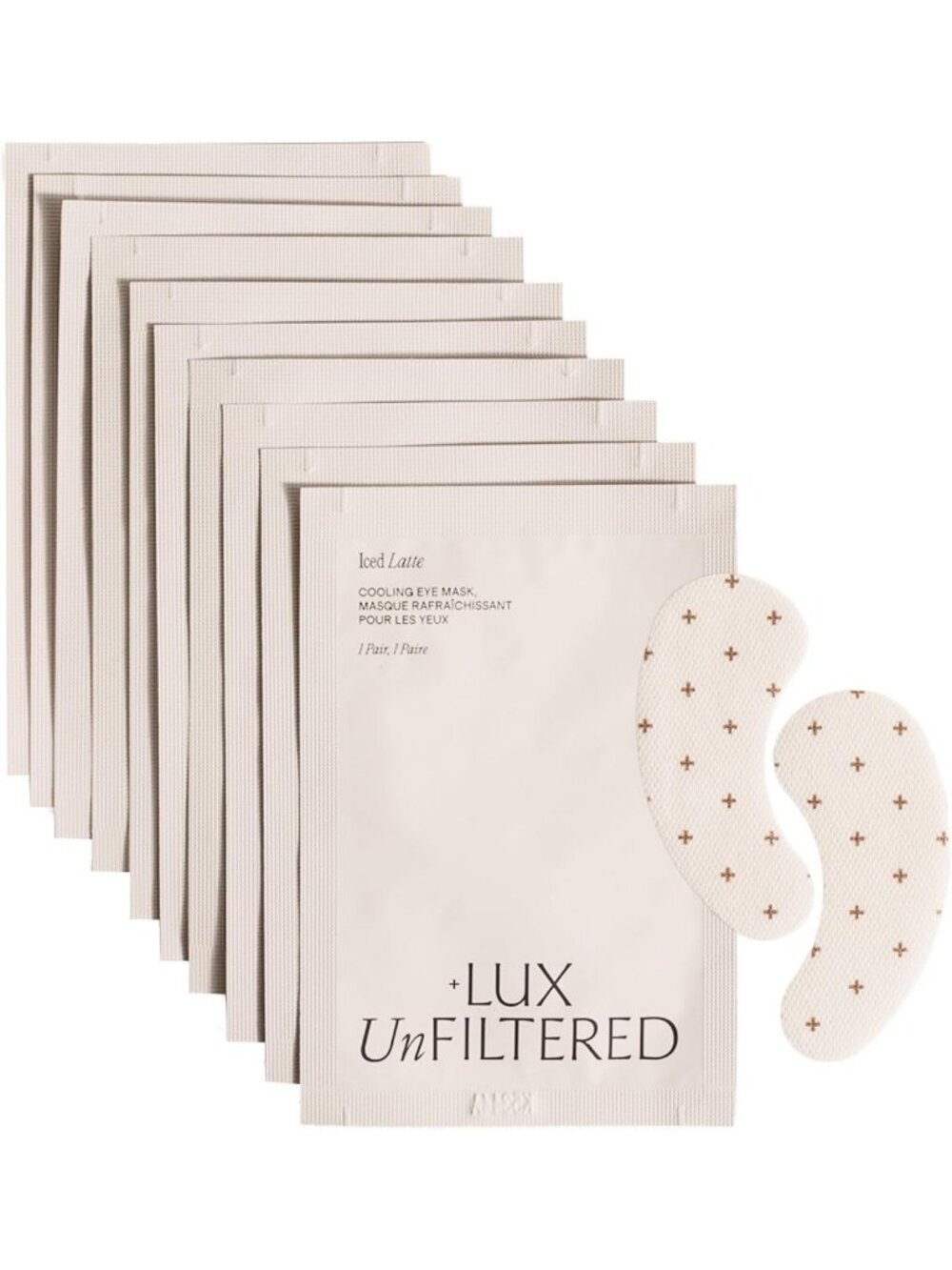 + Lux Unfiltered - Iced Latte Cooling Under Eye Patches - Eye Masks
